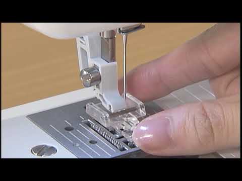 How to sew a zipper on some Brother mechanical sewing machines.