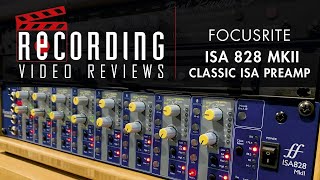 Video thumbnail for RECORDING Video Review: Focusrite ISA 828MKII Classic ISA Preamp by RecordingMag