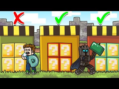 CHOOSE The SECRET LUCKY BLOCK DOOR In Minecraft! - Lucky Block Doors Mini-Game
