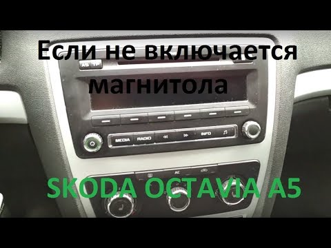 Не работает магнитола на шкода октавия тур