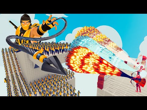 100x SCORPION + 2x GIANT vs 3x EVERY GOD - Totally Accurate Battle Simulator TABS