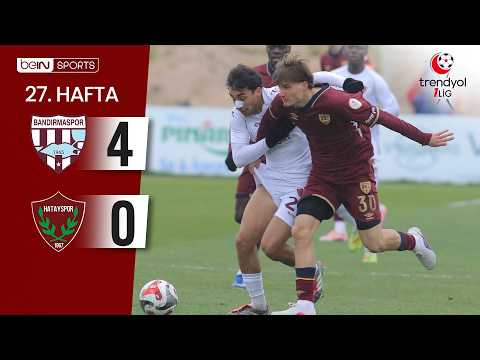 Bandırmaspor (4-0) Hatayspor | 27. Hafta Maç ÖZETİ | Trendyol 1. Lig - 2025/26