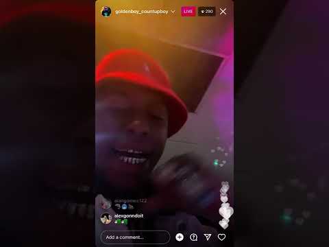 “🥷🏾 I was 16 trapping had Xans on me” Goldenboy Countup Instagram live song snippet