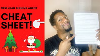 Vlogmas| Loan Signing Agent CHEAT SHEET!