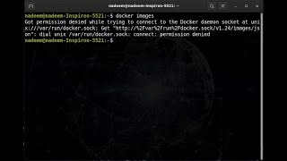 Docker permission denied Error in Linux : Ubuntu
