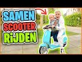VOOR HET EERST OP DE SCOOTER BiJ GROTE BROER ( nu al ?) | Bellinga Vlog #2772