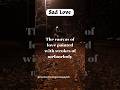 The canvas love painted with strokes of melancholy.. #shorts #sadlove #trendingshorts #sense #quotes