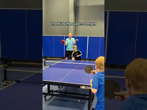 The kids has to learn! #tabletennis #pingpong
