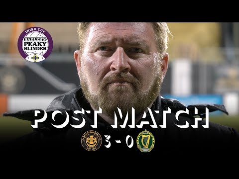 POST MATCH | Carrick Rangers 3 - 0 Belfast Celtic | Irish Cup