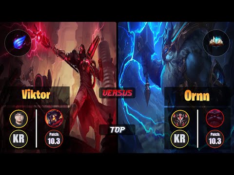 CuVee VIKTOR (Top) [Phase Rush] VS ORNN - Grandmaster KR Patch 10.3