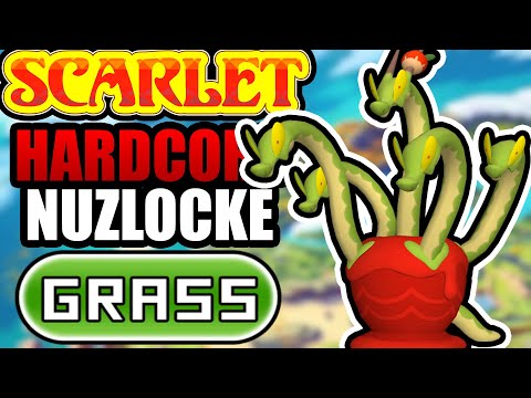 Pokémon Scarlet Hardcore Nuzlocke - Grass Types Only! (No items, No overleveling)