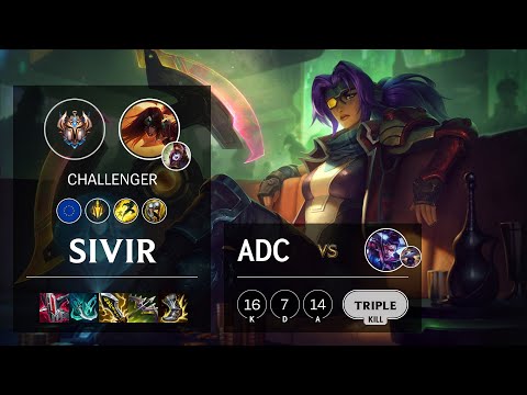 Sivir ADC vs Vayne - EUW Challenger Patch 11.13