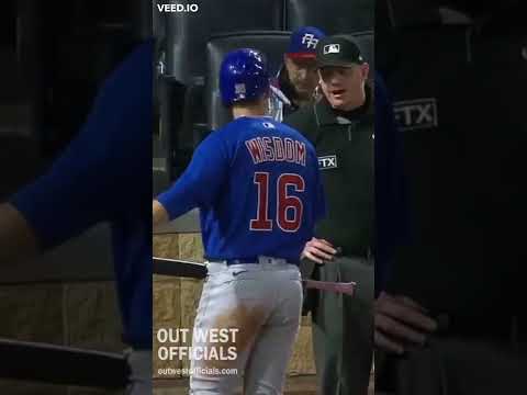 This Umpire Made 3 Awful Calls Then Ejected Patrick Wisdom #shorts