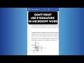 Use E Signature In Microsoft Word Wow It Only Takes 10 Seconds