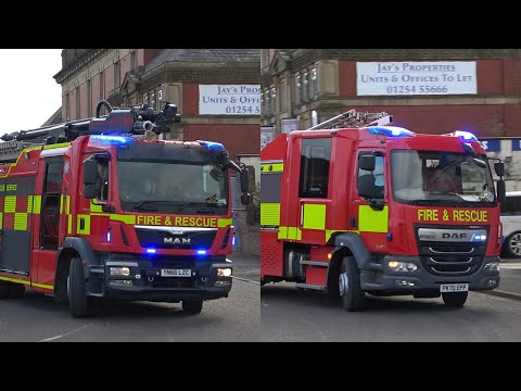 Blackburn Rosenbauer Stinger & Water Ladder Double Turnout | Lancashire Fire & Rescue Service