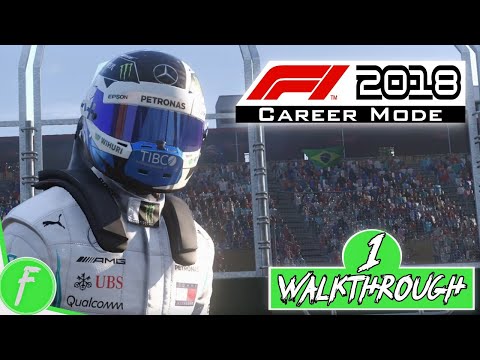 F1 2018 FULL WALKTHROUGH Career Mode Gameplay HD (PC) | NO COMMENTARY | PART 1
