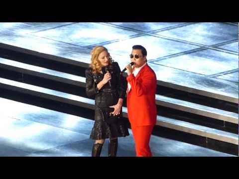 ]V[DNA tour New York City 11-13-12  Madonna Ft PSY Give it to me/ Gangnam Style/Music.