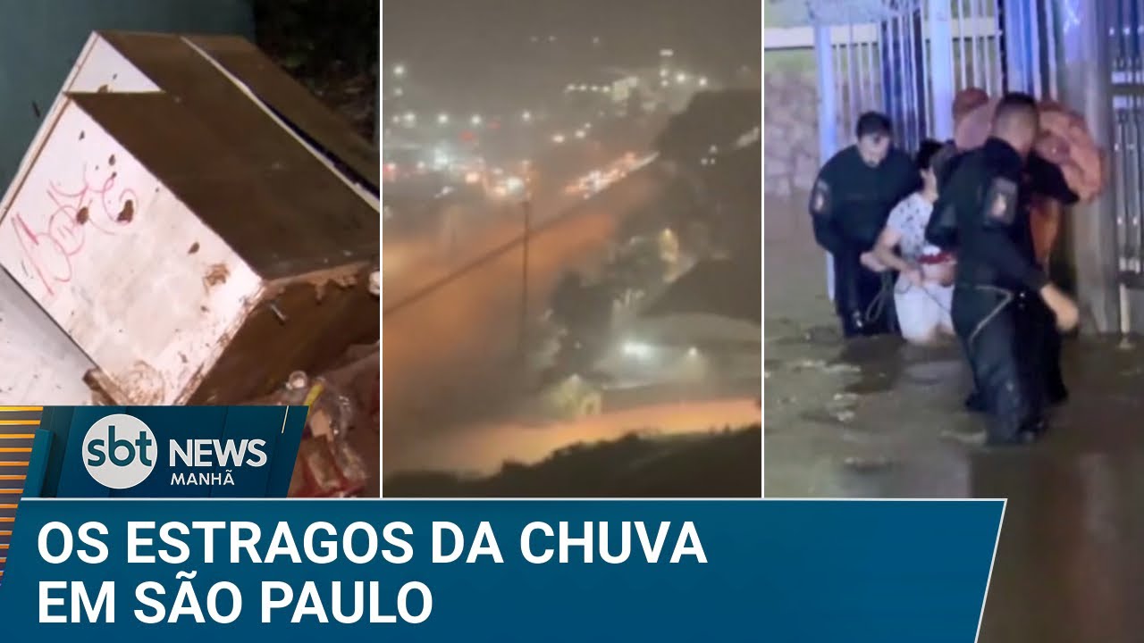 Enchentes em SP deixam famílias desabrigadas e ruas tomadas por lama | #SBTNews Manhã (03/02/25)