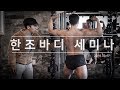 웨이트 트레이닝의 하체 & 등 그리고 포징 교육