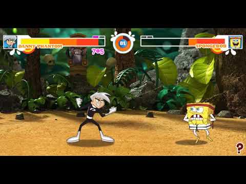 game super brawl summer 43 danny phantom vs spongebob