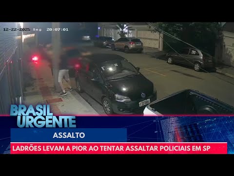 Ladrões levam a pior ao tentar assaltar policiais em SP | Brasil Urgente
