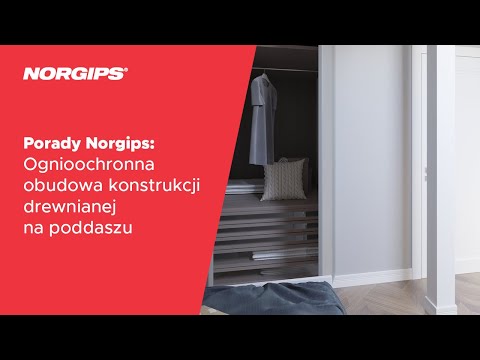 Porady NORGIPS: Ognioochronna obudowa konstrukcji drewnianej na poddaszu