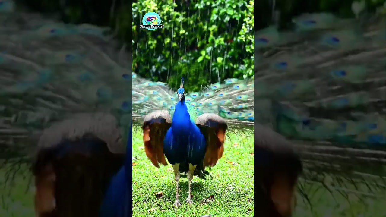 Peacock Dancing In The Rain 😍🦚 | Nature's Beauty #viralshorts