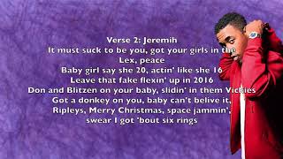 I shoulda left you   Lyrics   Chance The Rapper, Lud Foe &amp; Jeremih