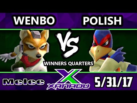 S@X 204 - Wenbo (Fox) Vs. Polish (Falco) - Smash Melee Winners Quarters - SSBM