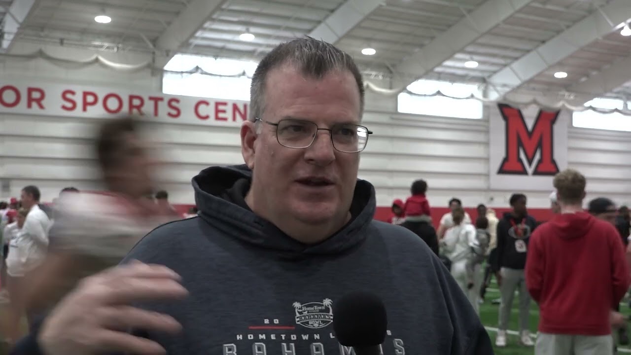 Miami Football Head Coach Chuck Martin & Cole Weaver Spring Showcase Update 4-26