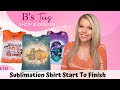 Bleached Sublimation Shirt Start To Finish (How To) - Brittany Mata Bleached Sublimation Shirt Start To Finish (How To)