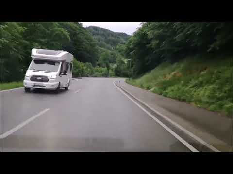 Zeitraffer Autofahrt B31 Schwarzwald Löffingen Titisee-Neustadt Höllental Freiburg