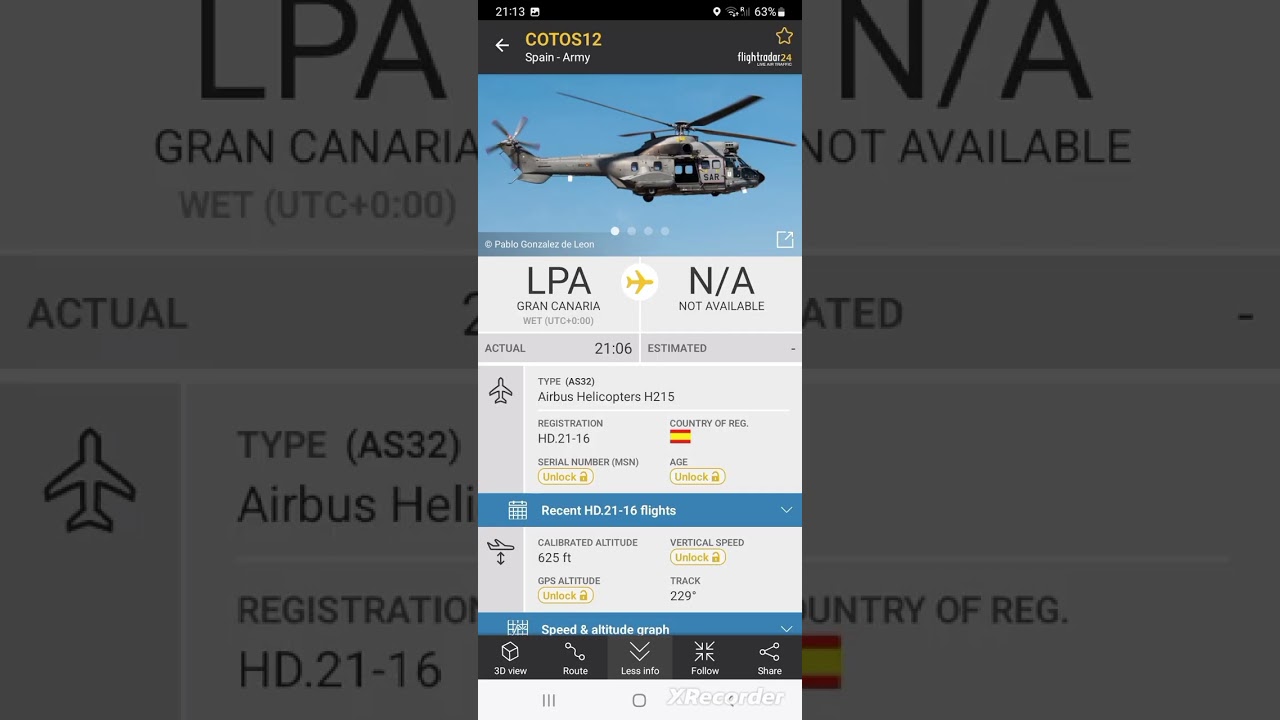 COTOS12(Spain army)   Flightradar24