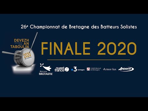 Finale 2020 - 26e Championnat de Bretagne des Batteurs Solistes - Sonerion