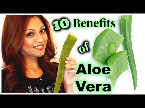 10 Beauty Benefits of Aloe Vera │ Hair Growth, Treat Wrinkles, Eczema, Acne, Remove Dark Spots