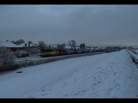 GBRf Class 60 No. 60076 on 6E10 Edge Lane Junction - Drax Aes on 28.11.21 - HD