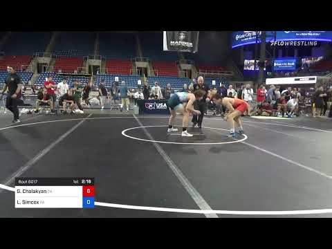 132 Lbs Consolation - Grigor Cholakyan, California Vs Luke Simcox, Pennsylvania 559c