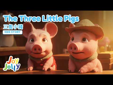 🐷 The Three Little Pigs - A Classic Kids Story in English! 🏠