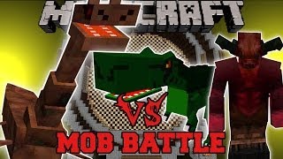 SEA MONSTER VS BEHEMOTH, DEMON, & T-REX - Minecraft Mob Battles - Mods