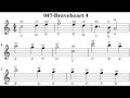 047-Braveheart 4 music sheet