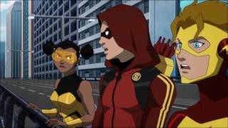 Original Teen Titans Team  Robin meets Starfire - 