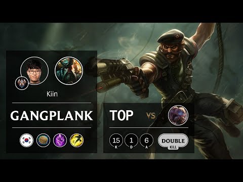 Gangplank Top vs Poppy - KR Challenger Patch 9.9
