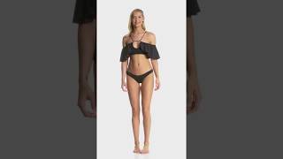 Download lagu Indah August Solid Flounce Bikini Top | SwimOutlet.com mp3