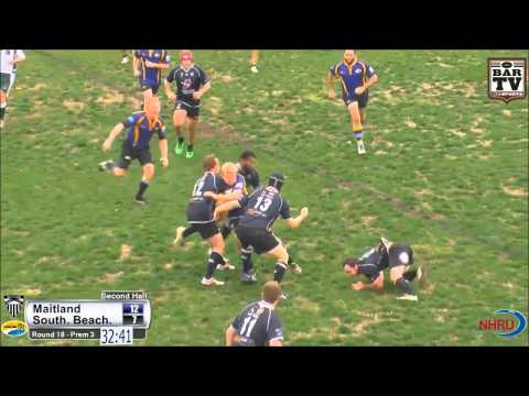 2014 NHRU Round 18 Premier 3 Highlights - Maitland v Southern Beaches