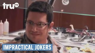 Impractical Jokers - Guys Steal Food Off People's Plates at Buffet