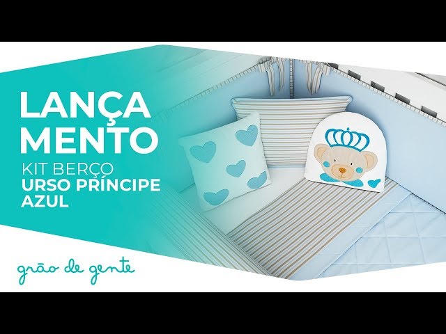 Kit Berço Urso Príncipe Azul - Grão de Gente