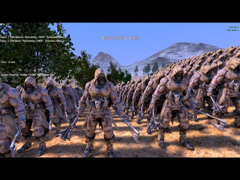20000 WILD MANS VS 20000 PERSIANS - Ultimate Epic Battle Simulator 2 UEBS2