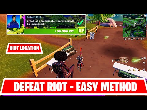 [ EASY WAY ] Defeat Riot Location - Fortnite week 7 Epic Quest Guide Chapter 2 Season 7 challenges
