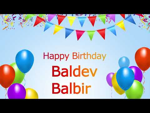 Happy Birthday Baldev