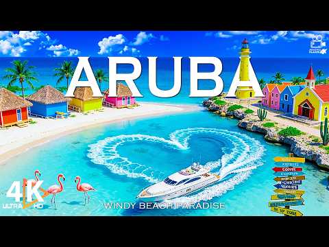 Aruba 4K — Turquoise Beaches & Flamingos